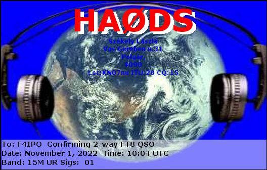 QSL de HA0DS