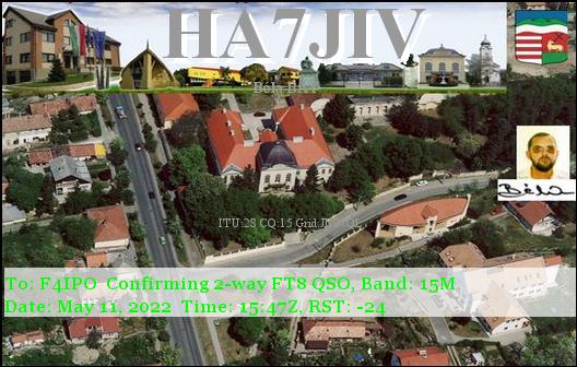 QSL de HA7JIV