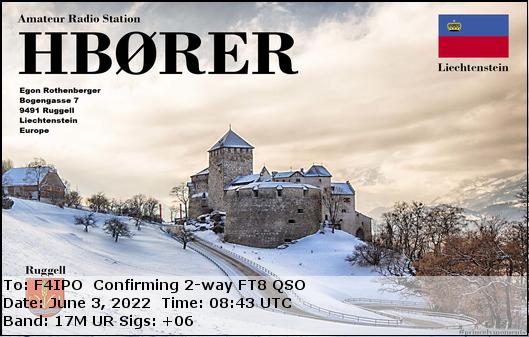 QSL de HB0RER