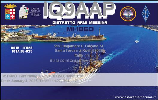 QSL de IQ9AAP
