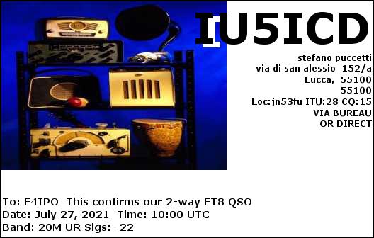 QSL de IU5ICD