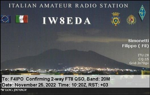 QSL de IW8EDA