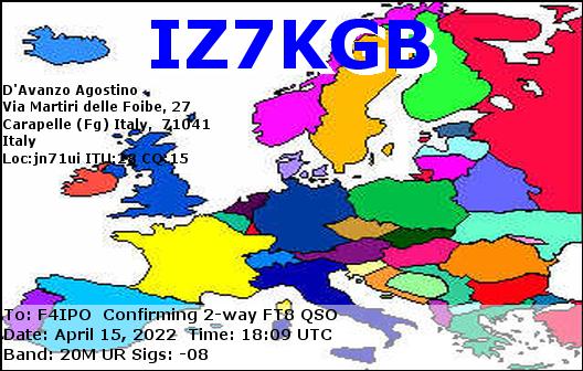 QSL de IZ7KGB