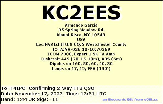 QSL de KC2EES