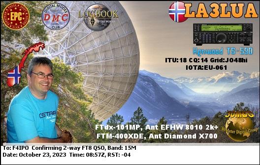 QSL de LA3LUA