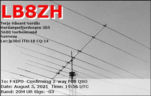 QSL de LB8ZH