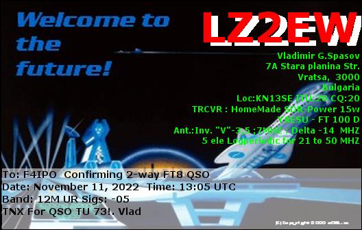 QSL de LZ2EW