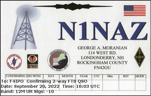 QSL de N1NAZ