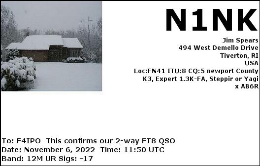 QSL de N1NK