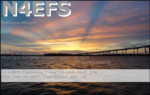 QSL de N4EFS