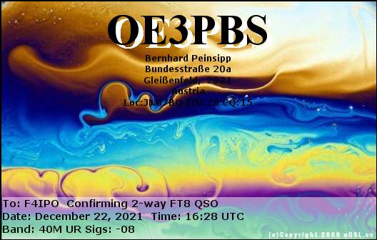 QSL de OE3PBS