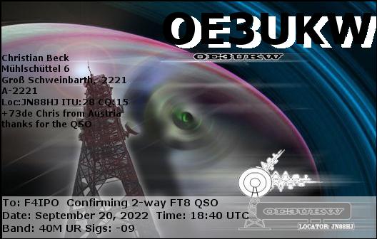 QSL de OE3UKW