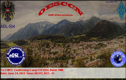 QSL de OE5CCN