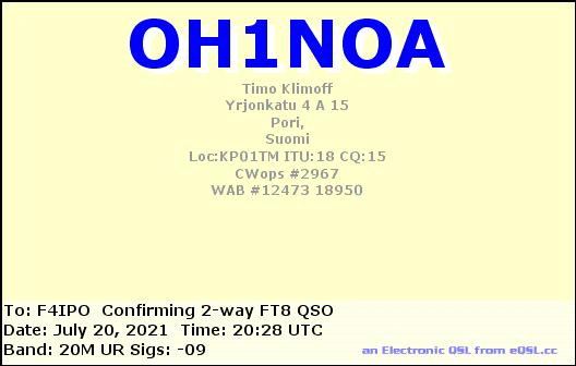 QSL de OH1NOA