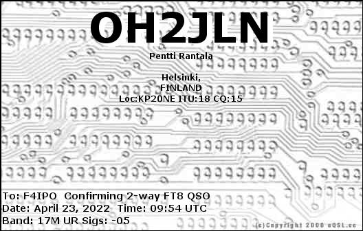 QSL de OH2JLN