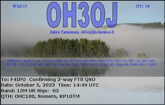 QSL de OH3OJ