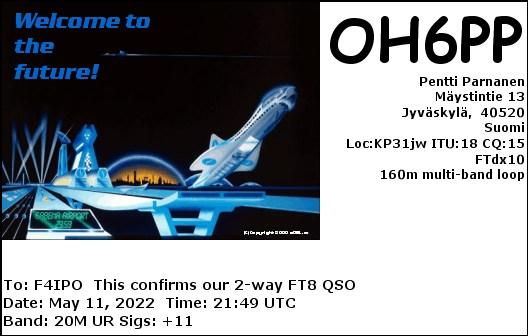 QSL de OH6PP