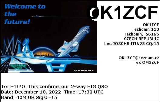 QSL de OK1ZCF