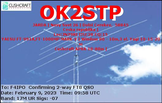 QSL de OK2STP