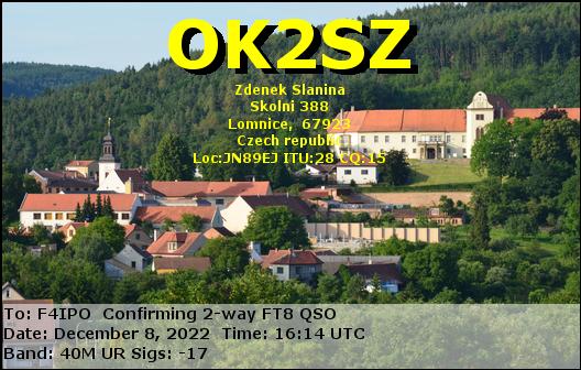 QSL de OK2SZ