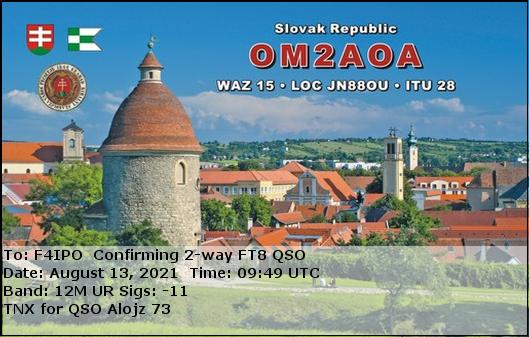 QSL de OM2AOA