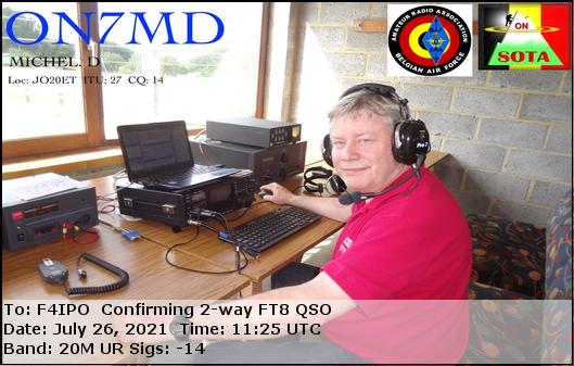 QSL de ON7MD