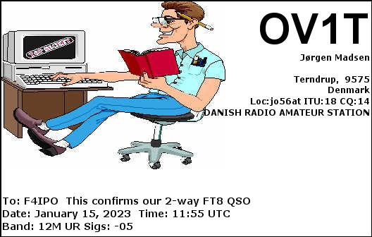 QSL de OV1T