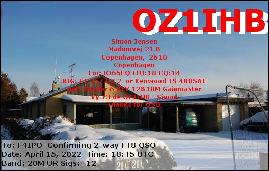 QSL de OZ1IHB