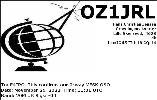 QSL de OZ1JRL