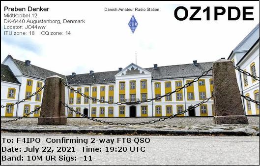 QSL de OZ1PDE