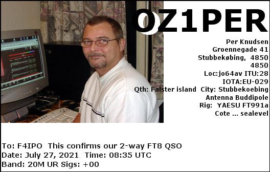 QSL de OZ1PER