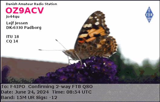 QSL de OZ9ACV
