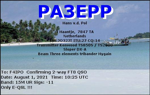 QSL de PA3EPP