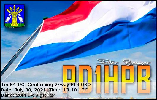 QSL de PD1HPB