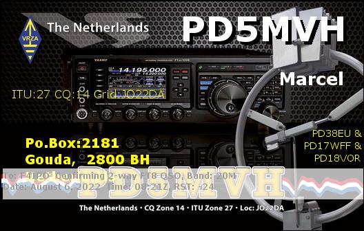 QSL de PD5MVH