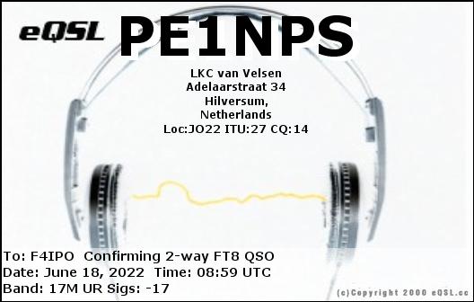 QSL de PE1NPS