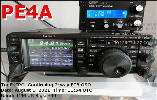 QSL de PE4A