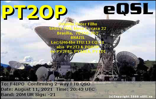 QSL de PT2OP