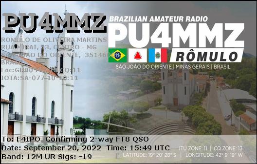 QSL de PU4MMZ