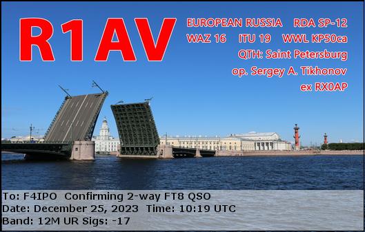 QSL de R1AV