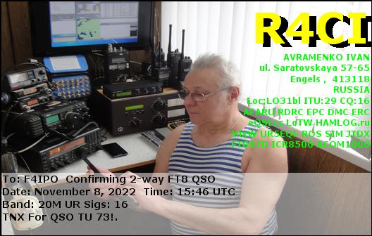 QSL de R4CI