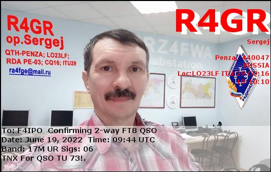 QSL de R4GR