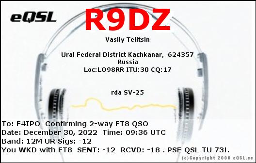 QSL de R9DZ