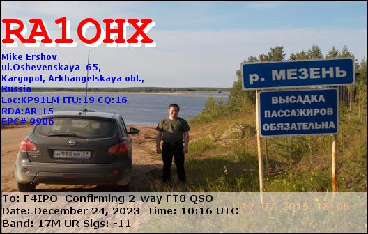 QSL de RA1OHX