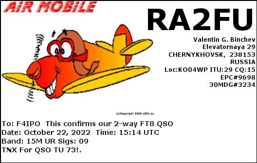 QSL de RA2FU