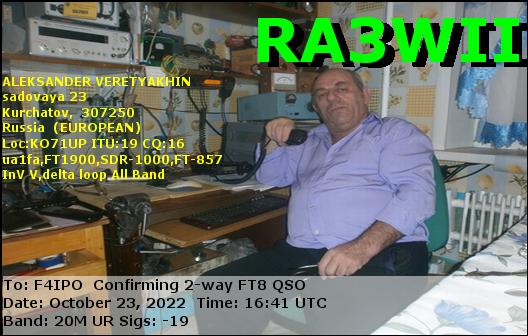 QSL de RA3WII