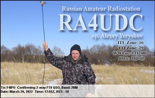 QSL de RA4UDC