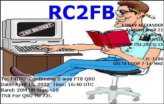 QSL de RC2FB