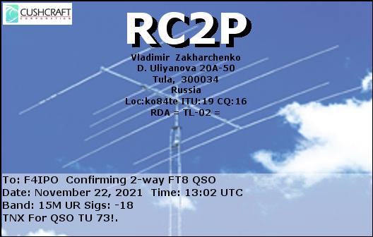 QSL de RC2P