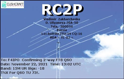 QSL de RC2P